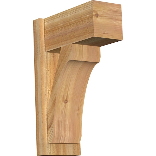 Ekena Millwork Legacy Block Rough Sawn Outlooker, Western Red Cedar, 8"W x 16"D x 24"H OUT08X16X24LEC05RWR - main